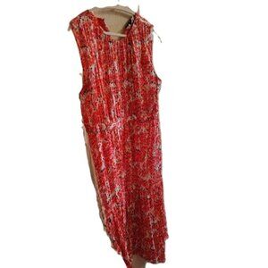 Maxi sleeveless dress made by scoop size large zipper in the back